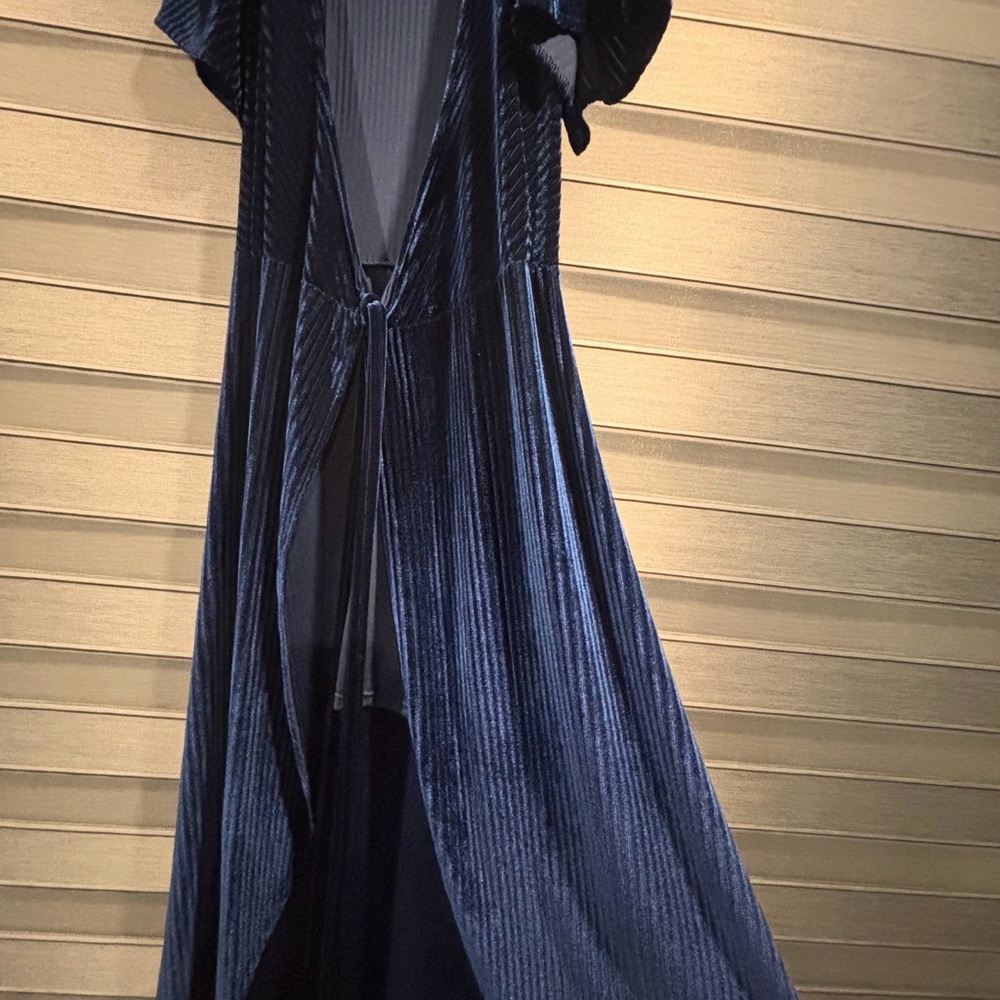 Baltic Born Navy Blue Velvet Dress